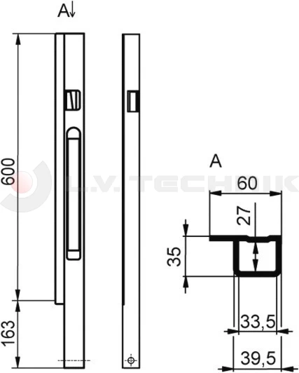 Pillar Kinnegrip K20 600 front right