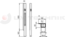 Pillar Kinnegrip K20 600 front right