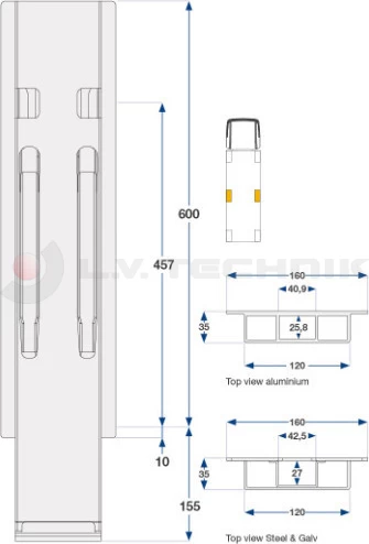 Rakonca Kinnegrip K20 600 középső