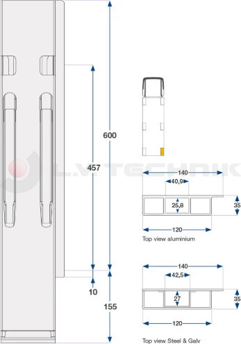Rakonca Kinnegrip K20 600 hátsó jobb
