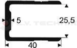 [4 x 1500mm] Alu profile U shape