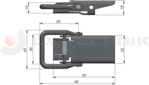 Zár feszítő kicsi exc. 95x45 Adaico