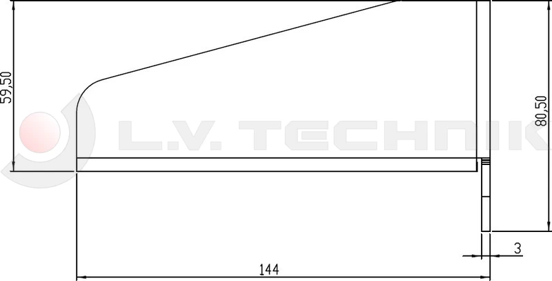 Lateral protection holder bracket