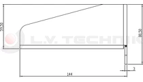 Lateral protection holder bracket