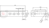 Lateral protection holder bracket