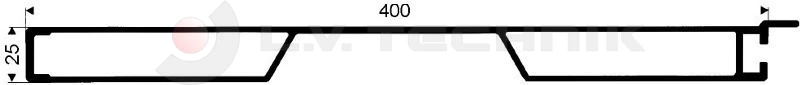 Alu 400.elox. vágott