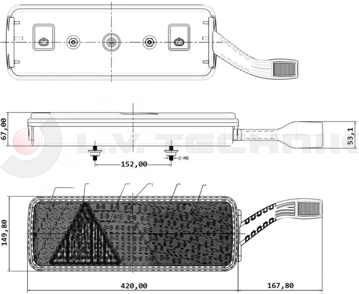 Tail lamp 24V LED right