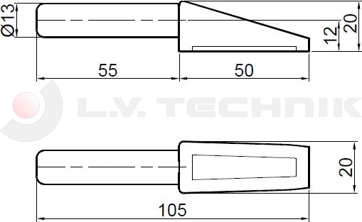 Hinge pin 13mm