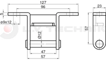 Hinge pin R type