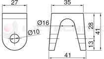 Tipper hinge support