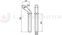 Tipper hinge pin