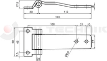 Hinge raised blade