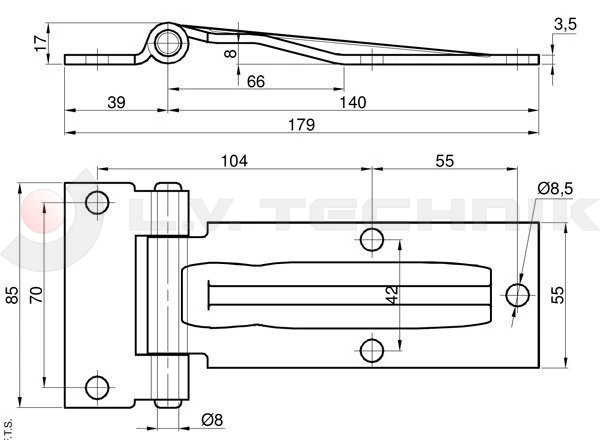 Door hinge zp