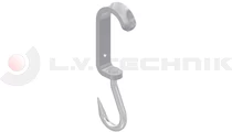 Stainless steel EUR meat hook