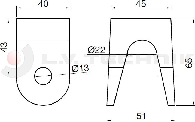 Tipper hinge support