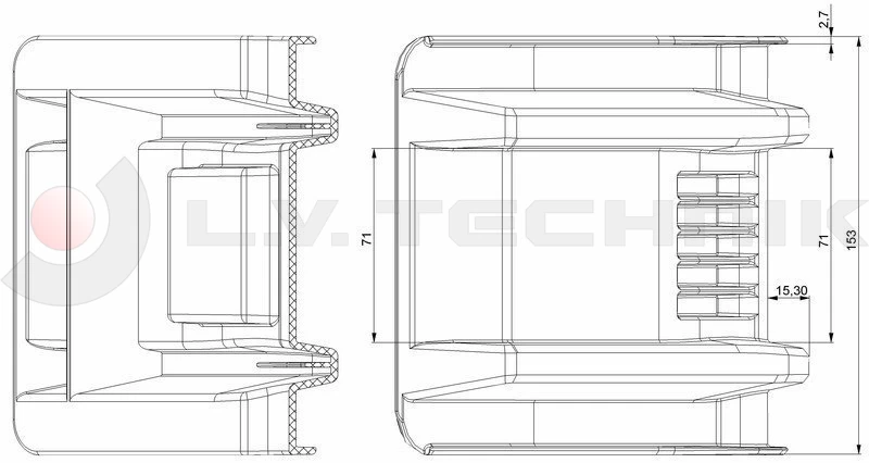 Corner protector XL – 65mm K-Factor 1,8