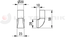 Zár ajtóhoz 800mm Suer hegeszthető fül