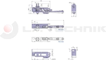 Curtain tensioner THIRIET cutted left