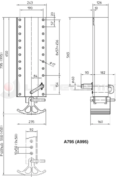 Landing gear aluminium 995-1