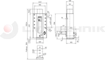 Támaszláb alumínium csapos 520mm Haacon