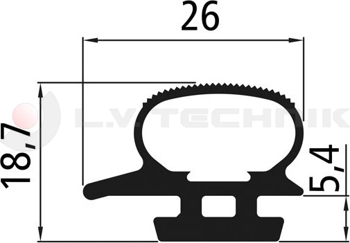Rubber seal for PWP hinge