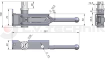 Curtain tensioner ADAICO cutted right