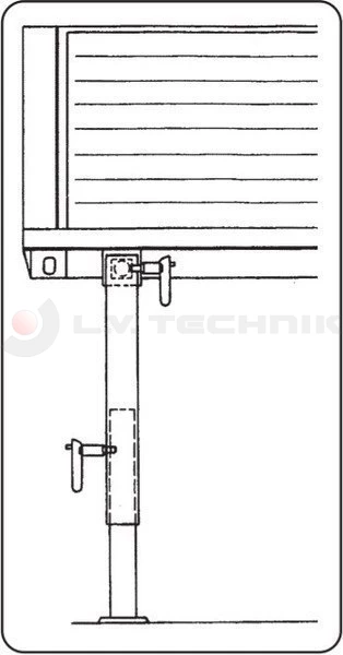 Lock handle 25mm