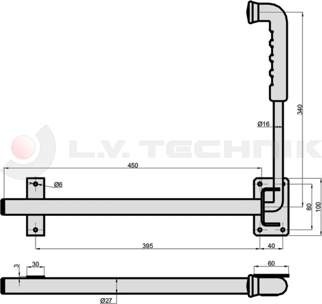 Door retainer inox