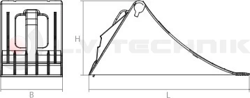 Homologated Yellow Plastic Chock 390x160x200 with metal insertion