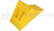 Homologated Yellow Plastic Chock 390x160x200 with metal insertion