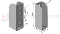 Pocket for tarpaulin profile to screw