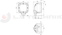 Universal LED work lamp 650lm 2 function