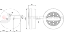 Hátsó lámpa LED kerek FRISTOM