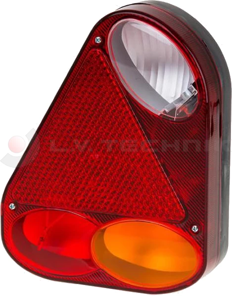 Left lamp with a reversing light left