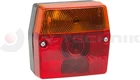 Left rear lamp with a number plate light 