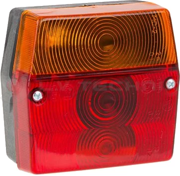 Right rear lamp without a number plate ligh