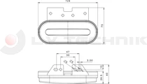 LED clearance lamp red 12-36V ADR