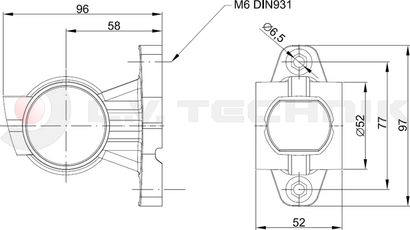 3-functional LED side marker  left