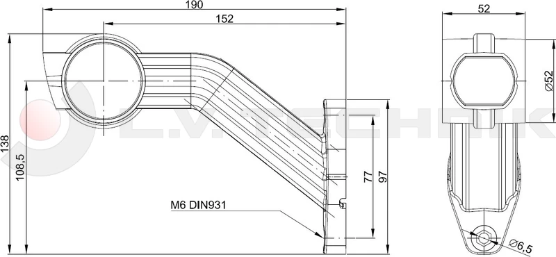 3-functional LED side marker  left