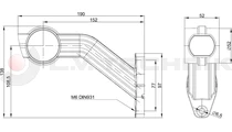 3-functional LED side marker  left