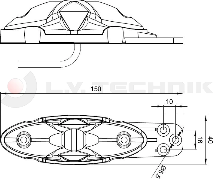 LED clearance red/white