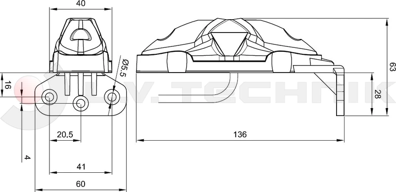 LED clearance red/white