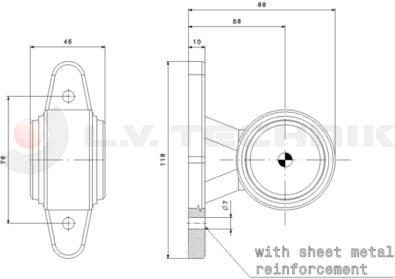 LED clearance marker A