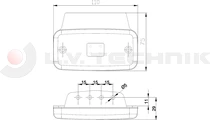 LED clearance lamp red