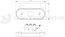 LED clearance lamp white