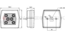 LED reversing lamp 2 functions