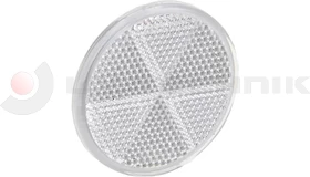 White adhesive tape round reflector