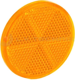 Yellow adhesive tape round reflector