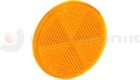 Yellow adhesive tape round reflector