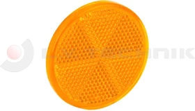 Yellow adhesive tape round reflector